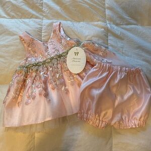 ⚡️5 for $20 American Princess Embroidered Tulle Dress Girls Size 9 Months NWT